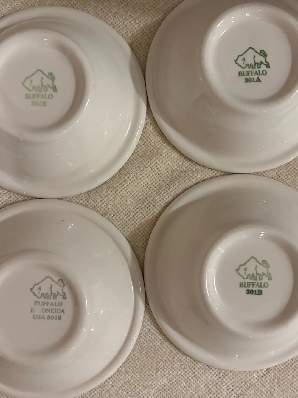 Vintage Buffalo China by Oneida. Set of 4